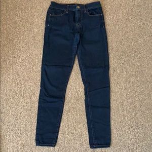 Dark wash (size 6) high rise, skinny jeggings